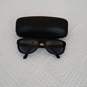 DKNY Unisex DY4139 368887 Full Rim Black Grey Solid Sunglasses with Case